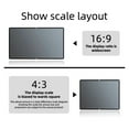 thumbnail image 2 of Portable Projector Screen Curtain 16:9 Metal Anti Light 84 100 120 133 Inches 3d HD Outdoor Indoor Office ,Easy to Use, 2 of 5