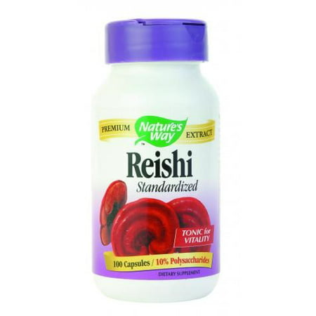 Natures Way Reishi Standardized Extract Supplements 100 Vegetarian