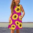 thumbnail image 3 of Odeerbi Kids Dress Toddler Girls Tank Dress Leopard A-Line Dress Cute Sweet Print Sleeveless Dress Spring Summer Daily Holiday Vacation Casual Dress Hot Pink, 3 of 6