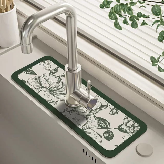 Absorbent Diatomite Kitchen Faucet Mats for Effective Cleaning Easy Mats for Home Use