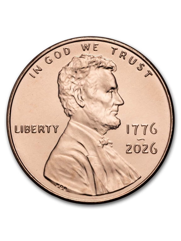Collectible 2026-P Lincoln Cent Dual Date Brilliant Uncirculated (Red)