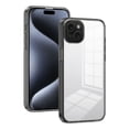 thumbnail image 2 of for iPhone 15 Plus Crystal Clear Case [Anti-Yellowing] Anti-Scratch Transparent Hard Back and Flexible Edge [Military Grade Drop Protection] Shockproof Phone Cover for iPhone 15 Plus, Black, 2 of 8