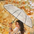 thumbnail image 7 of NUTEDOM Clear Automatic Open Close Umbrella, Compact and Large Size, Windproof Rain for Men and Women, 7 of 7
