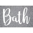 thumbnail image 1 of ViaVinyl Home Interior Decal Collection. Many Words and Sayings for Interior Design, Motivation and Wall Art! (Bath, White), 1 of 3