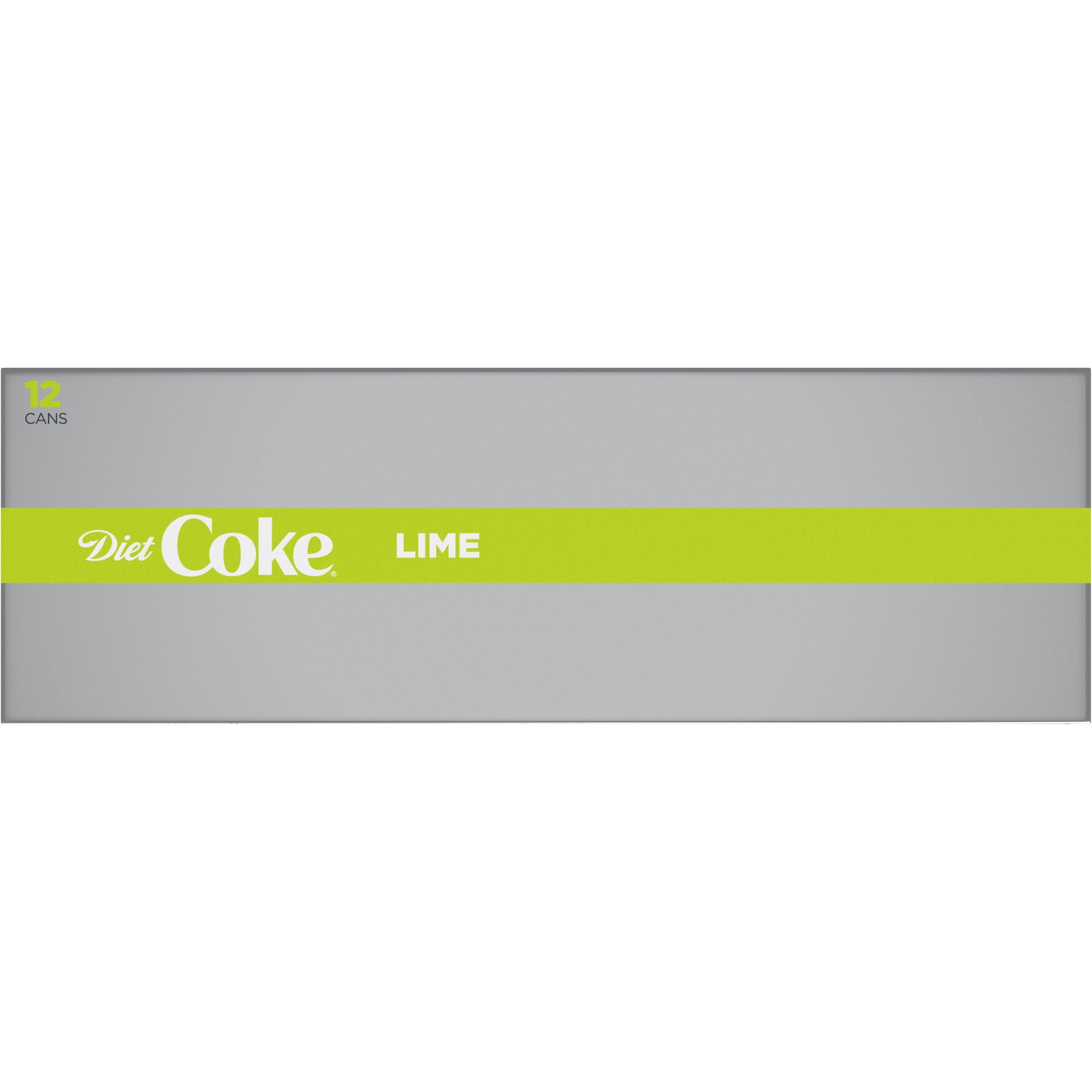 Diet Coke with Lime Soft Drink, 12 fl oz, 12 Pack