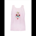 thumbnail image 4 of Blusas Bordadas con Flores para Mujer, Cuello en U, Flecos y Lazo Frontal, Camisetas Sin Mangas Holgadas Estilo Bohemio . Rosa M, 4 of 8