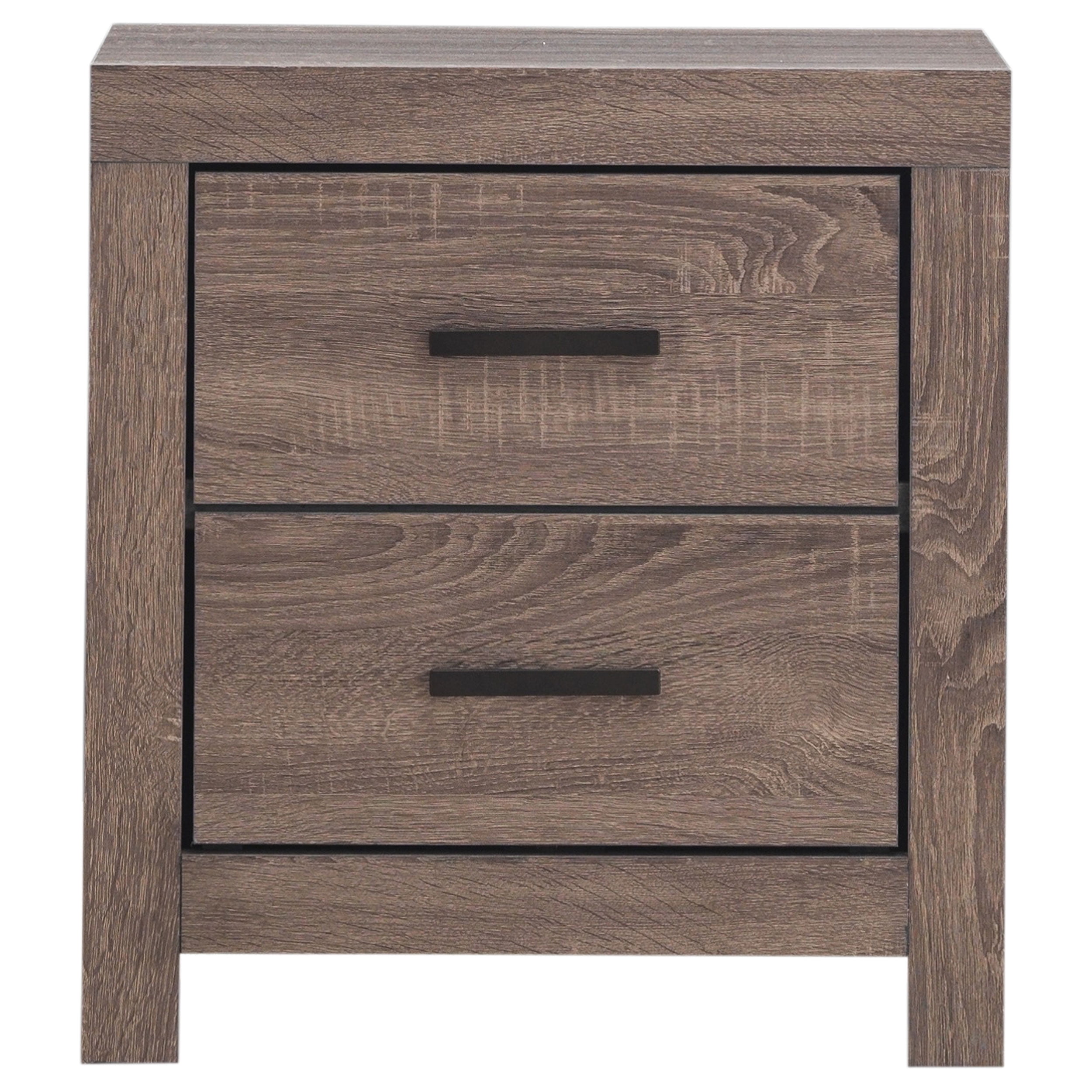 Brantford Barrel Oak 2-Drawer Nightstand