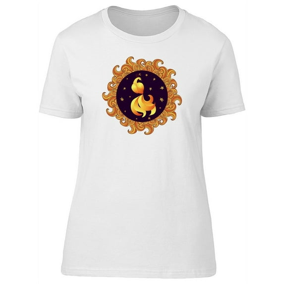 Firebird On Wavy Circle Frame Tee Women's -Image by Shutterstock