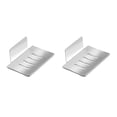thumbnail image 1 of Bearachild Soporte de esponja para ducha de baño, placa montada en la pared, organizador de drenaje, bandeja de inodoro adhesiva de aluminio, organizador Lustroso 2piezas Bearachild CBP163006, 1 of 6
