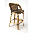 thumbnail image 4 of Butler Specialty Company, Lila Rattan 28" Bar Stool, Dark Brown, 4 of 7