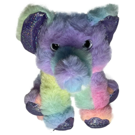 Fiesta Toys Rainbow Sherbet Ultra Plush Elephant Stuffed Animal 6 inch Pal