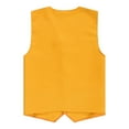 thumbnail image 2 of Alvivi Kid Girls Boys Volunteer Vest Solid Color Irregular Hem Volunteers Activity Waistcoat Uniform Yellow 7-8, 2 of 3