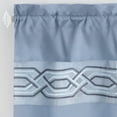 thumbnail image 5 of Achim Paige Rod Pocket 5 Piece Light Filtering Curtain Set, Blue, 55" x 63", 5 of 5