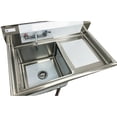 thumbnail image 4 of Elite Kitchen 39 in. Single Bowl Kitchen Sink Commercial Sink with Right Drainboard NSF Certified, 4 of 12