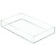 thumbnail image 4 of InterDesign Clarity Organizador de cajones de plástico, contenedor de almacenamiento para tocador, baño, cajones de cocina, 8" x 12" x 2", transparente, 4 of 4