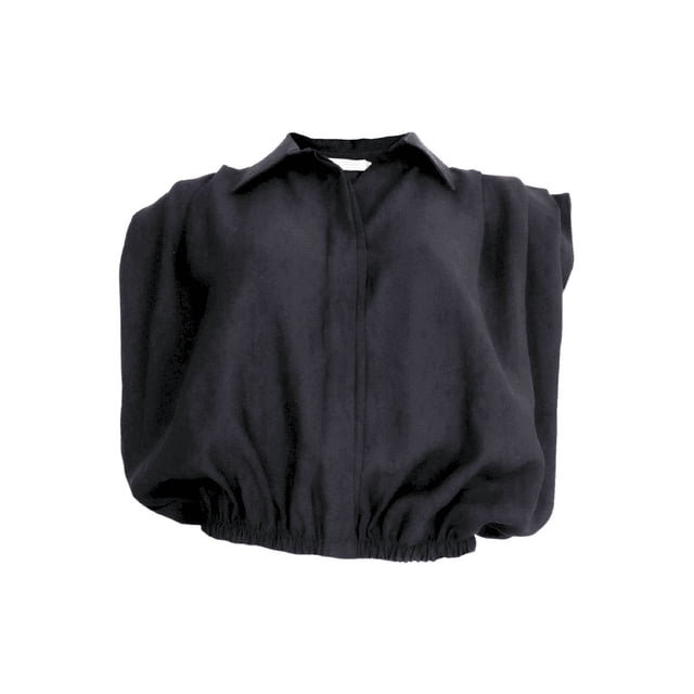 Blusa de escote en v Behla J&B Talla S Color Negro