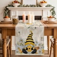 thumbnail image 2 of Table Runner 48 Inches Long for Kitchen Dining, Yellow Gnomes Dresser Scarf Farmhouse, Dining Table Decorations for Wedding/Parties, Spring Floral Bees Daisy Branches Watercolor 13 x 48 In, 2 of 8