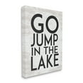 thumbnail image 3 of Stupell Industries Go Jump In The Lake Phrase Minimal Rustic, 16 x 20, Design by Lettered and Lined, 3 of 7
