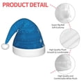 thumbnail image 4 of Balery Blue Christmas Pattern Santa Hat Christmas Hat Funny Christmas Hat Christmas Knitted Beanie Hat For Kids, 4 of 6