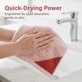 thumbnail image 4 of Unique Bargains 2Pcs Pure Cotton Soft Absorbent Hand Towels Orange 29" x 13", 4 of 8