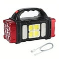 thumbnail image 1 of Lámpara de mano Tfixol de carga solar con luz lateral COB linterna LED potente USB, 1 of 8