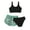 B32 SWIMSUITSET Light Green, variant on HUCOAE 3PCS Bikini Top Teen Bathing Suits For Girls 14-16 Girls 3 Piece Bathing Suit Summer Racerback Swimsuit With Shorts Beach Tankini Sets Green 14-15 Years