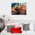 thumbnail image 5 of Orinice Clown Fish Anemone Fine Art Aesthetic Poster & Print Wall Painting for Classroom Kitchen Office Farmhouse Bathroom Room Decor Pictures Wall Art Canvas Living Room Bedroom Home Office Wall, 5 of 6