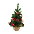 thumbnail image 2 of jifeng Mini Christmas Tree Decoration Small Artificial Christmas Tree Mantel Home Decor 15cmx15cmx60cm, 2 of 9