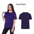 thumbnail image 2 of Playera Peso Completo de Cuello Redondo y Manga Corta, Unisex para Jóvenes, Color Morado, 100% Algodón, Talla Chica Yazbek J0300, 2 of 3