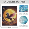 thumbnail image 3 of Diamond Art Kits for Adults - 5d Majestic Winged Creature Moonlit Night Diamond Painting for Adults, Diamond Art for Adults Beginners, Diamond Painting Kits for Adults for Home Wall Decor, 3 of 7