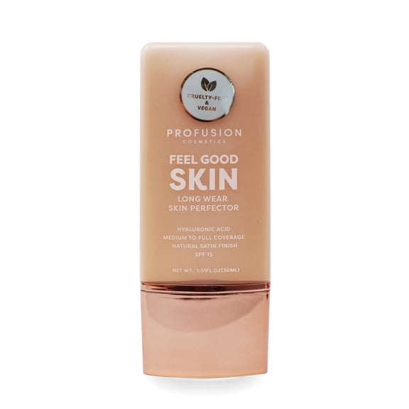 Profusion Cosmetics Lightweight Liquid Foundation for a Flawless and Elegant Radiance, Breathable Makeup that Improves Uneven Skin Tone, Vegan & Cruelty-Free, 30 mL, Light 1