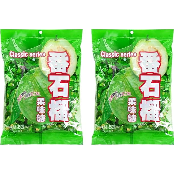 Hongyuan Bonbons de Goyave Chinois Saveur Fruit Tropical, 350 g - Lot de 2