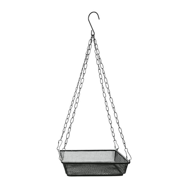 Comedero colgante para pájaros, comedero de plataforma, atrae aves silvestres, regalo para amantes de , bandeja para semillas, comedero colgan