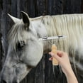 thumbnail image 1 of QUMIIRITY 1 Pce Peigne de Spectacle Cheval Métal Poignée Antidérapante Outil d'Entretien Cheval, 1 of 8