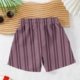 thumbnail image 5 of Boys Play Shorts, Striped Athletic Running Gym Shorts for Kids with Elastic Waistband & Pockets, Wine Color, Sizes 4T-14,Size 14-15T, 5 of 8