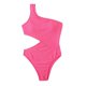 thumbnail image 2 of WILLBEST Trajes de Baño Mujer Natacion Mujer Color Sólido Volante Sexy Un Hombro Cintura Recorte Bikini Traje de Baño, 2 of 8