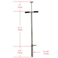 thumbnail image 6 of EQCOTWEA Soil Sampler Probe Stainless Steel Tubular with T-Style Handle for Soil Sampling 1.5inch dia, 6 of 9