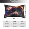 thumbnail image 2 of KLL Explosive Fluid Splash Art Pillow Covers Envelope Closure,Super Soft and Cozy Fuzzy Fleece Pillow Case Cover 14"x20", 2 of 5