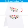 thumbnail image 5 of Uxcell Reserved Table Signs, Tables Tent Blank Card Flowers Tables Tent Blank Card for Wedding, White 25 Pack, 5 of 7