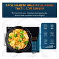 thumbnail image 2 of Estufa Eléctrica Cerámica Malubero Parrilla 3500w Control Tactil Negro, 2 of 5
