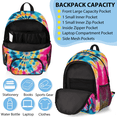 thumbnail image 5 of Herdesigns Tie Dye Backpack with Lunch Box Colorful Swirls Lightweight Large Travel Work Laptop Backpacks Set Casual Daypacks, 5 of 8
