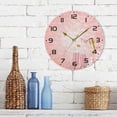 thumbnail image 7 of SKYSONIC Valentine's Day Bottle Wall Clock 10 Inch Silent Non Ticking Round Clock Oil Painting Clock Easy to Read Clock for Living Room Bedroom Bathroom Home Decor, 7 of 7