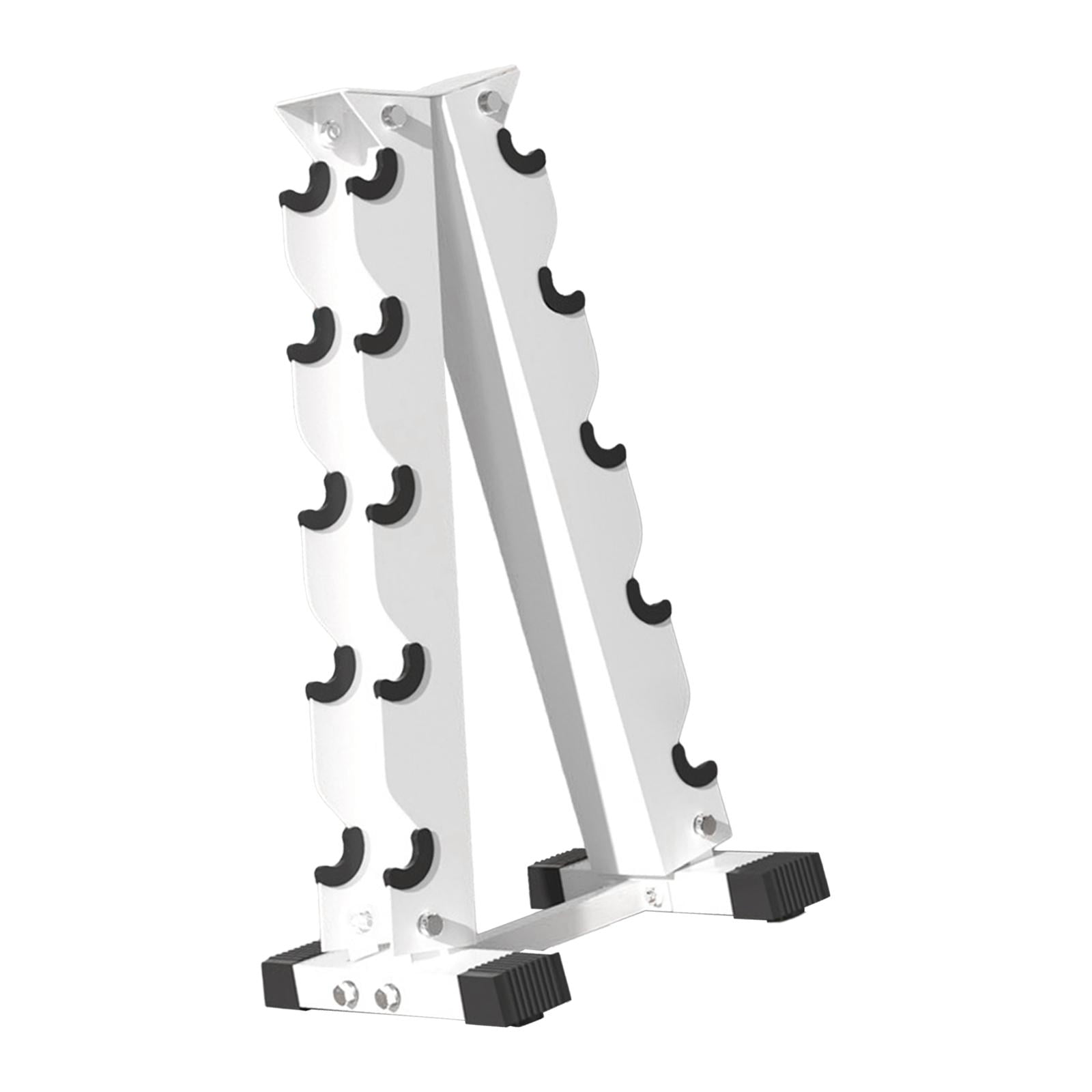 DimyFew Dumbbell Rack Compact A-frame Dumbbell Weight Rack Multipurpose Dumbbell Storage 5 Tier