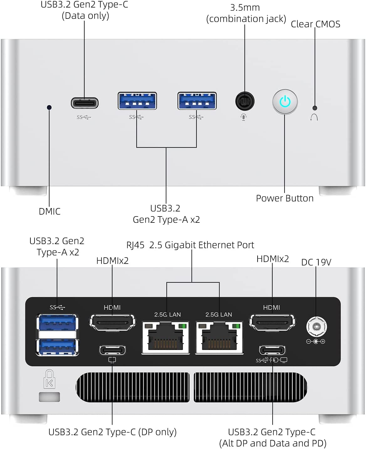 Minisforum Mini PC NAB6, Intel i7-12650H, 16GB RAM, 512GB SSD