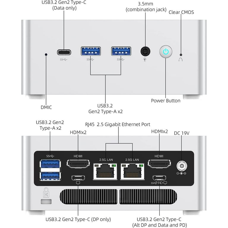MINIS FORUM Venus Series ミニPC NAB5 Amazon.com: MINISFORUM NAB5 Mini PC 12th Gen Core i5-12450H(8C/12T