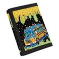 thumbnail image 2 of FUIALDOLG Cartoon Bus Dripping Icing Youth Wallet for Sports, Polyester Trifold Money Organizer with Zipper Wear Resistant Children Wallets, 2 of 7