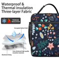 thumbnail image 2 of Botanical Insulated Lunch Box Women Reusable Lunch Tote Bag with Detachable Handle Cooler Tote Bag School Beach, 2 of 6