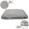 thumbnail image 3 of Geometric Pet Bed, Portuguese Tiles Floral Themed European Culture Elements Colorful Plant Design, Resistant Pad for Dogs and Cats Cushion with Removable Cover, 24" x 39", Multicolor, by Ambesonne, 3 of 4