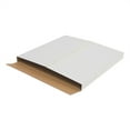 "GZXS 100pcs White Vinyl Record LP Shipping Mailer Boxes with Dimensions 12.5"" x 12.5"" x 1