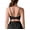 Black, variant on Arlun Womens Soft Strappy Sports Bras Thin Padded Spaghetti Straps Gym Workout Sleeveless Crop Tank Tops Solid Color Stylish Backless Bralettes for Running and Fitness Yellow XL